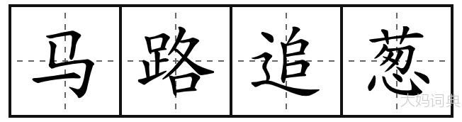 马路追葱